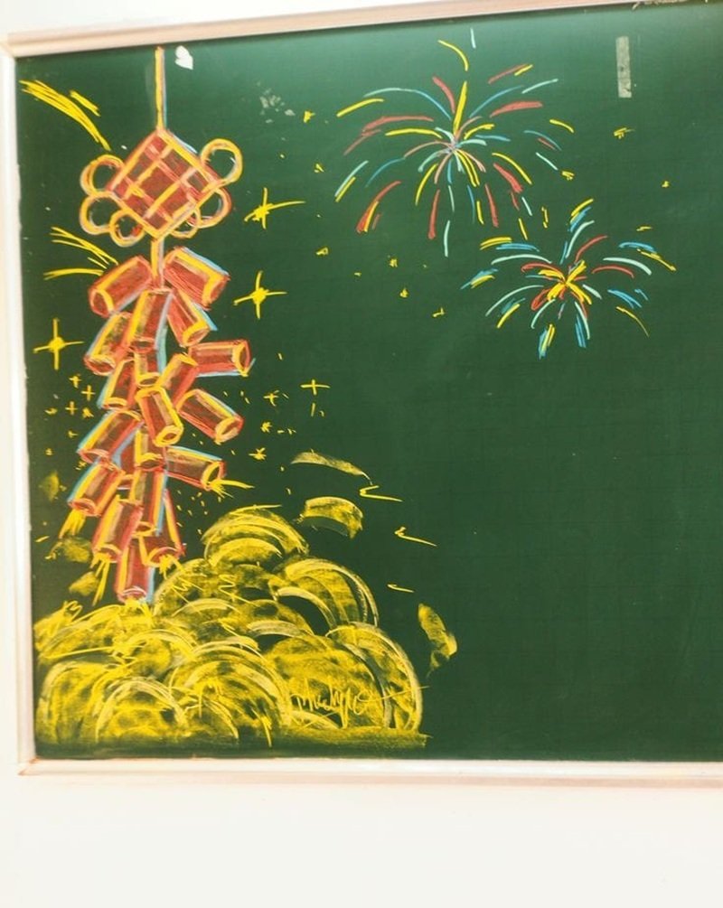 trang trí bảng tết 2025 27