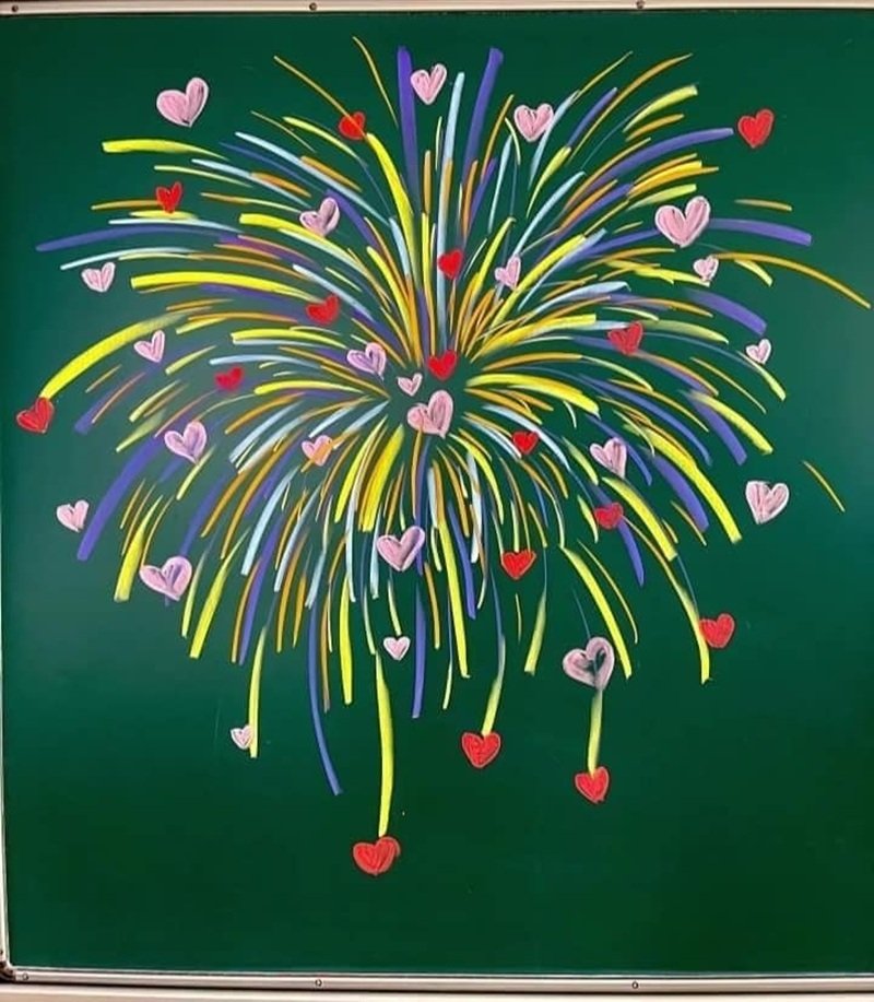 trang trí bảng tết 2025 30