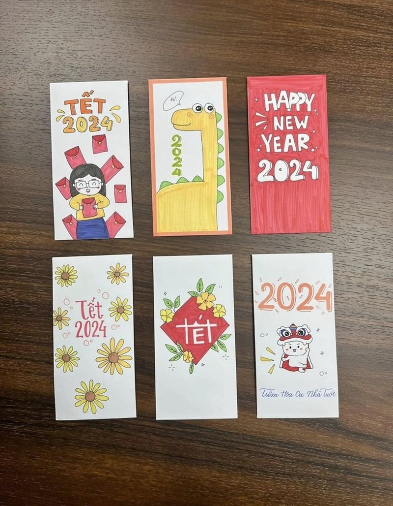 trang trí bao lì xì 11