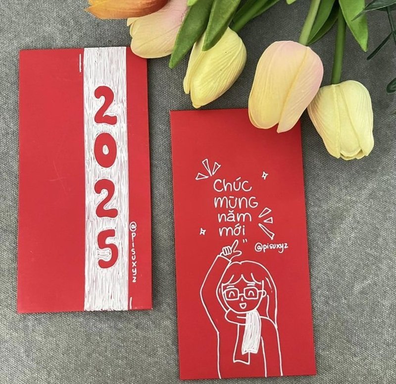 trang trí bao lì xì 12