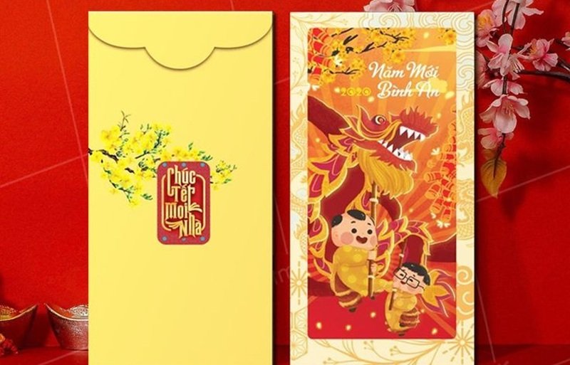 trang trí bao lì xì 3