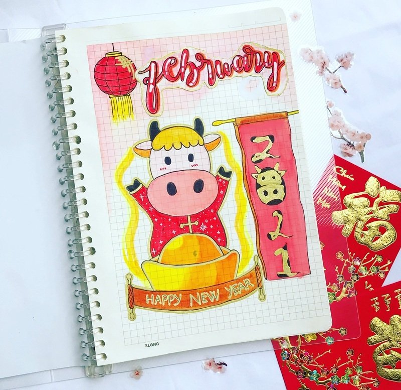 trang trí bìa sách 2