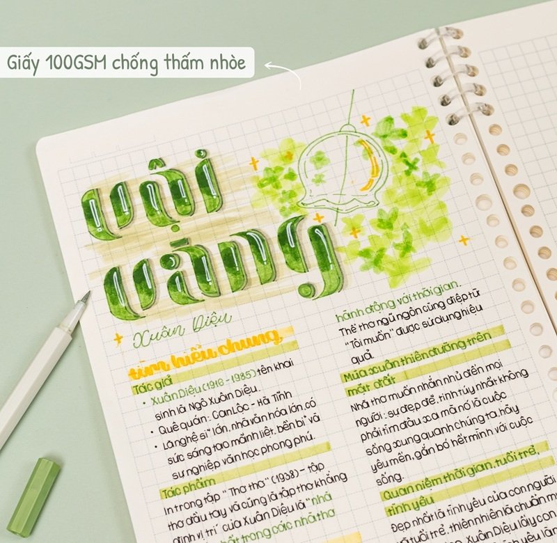 trang trí bìa vở theo môn học