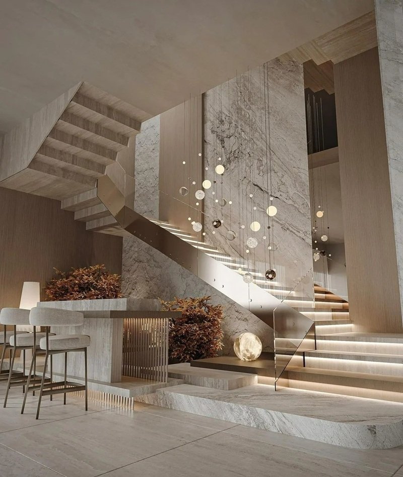 trang trí cầu thang 11