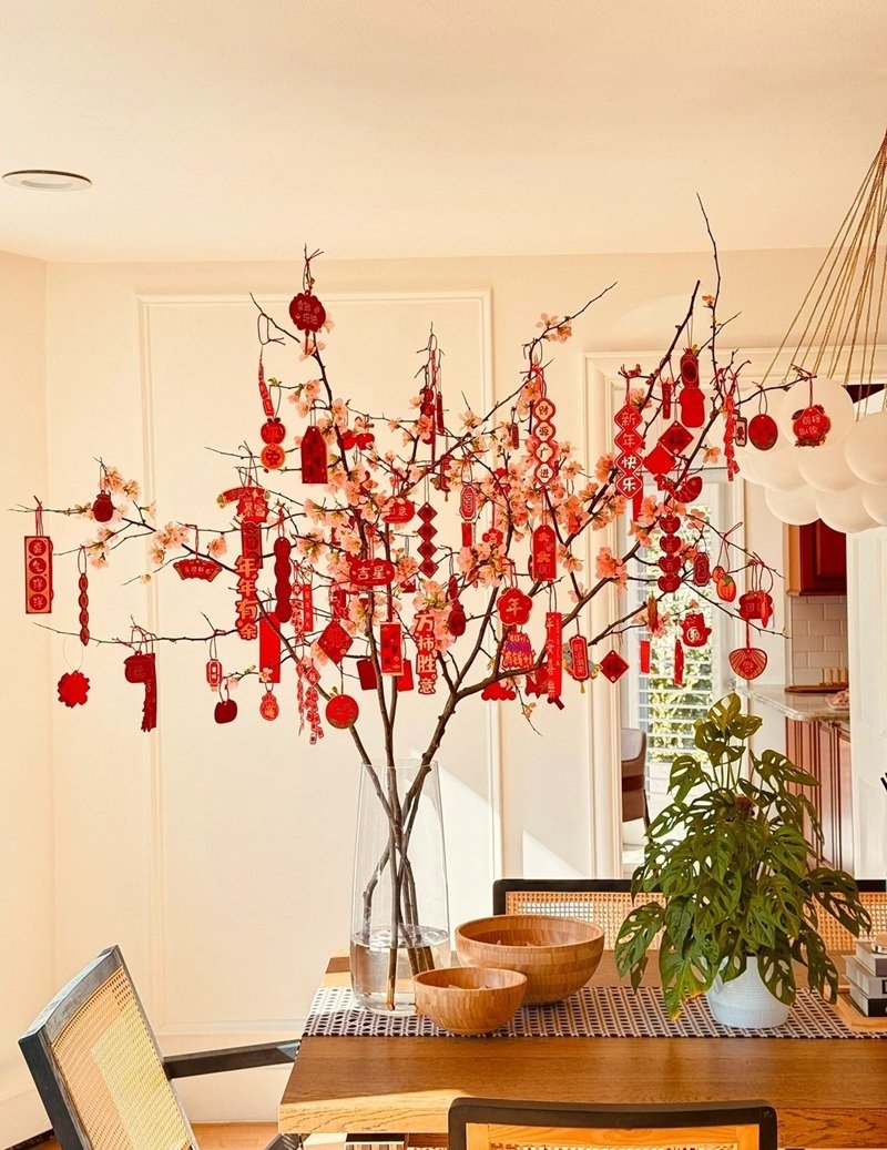 trang trí cây đào 10