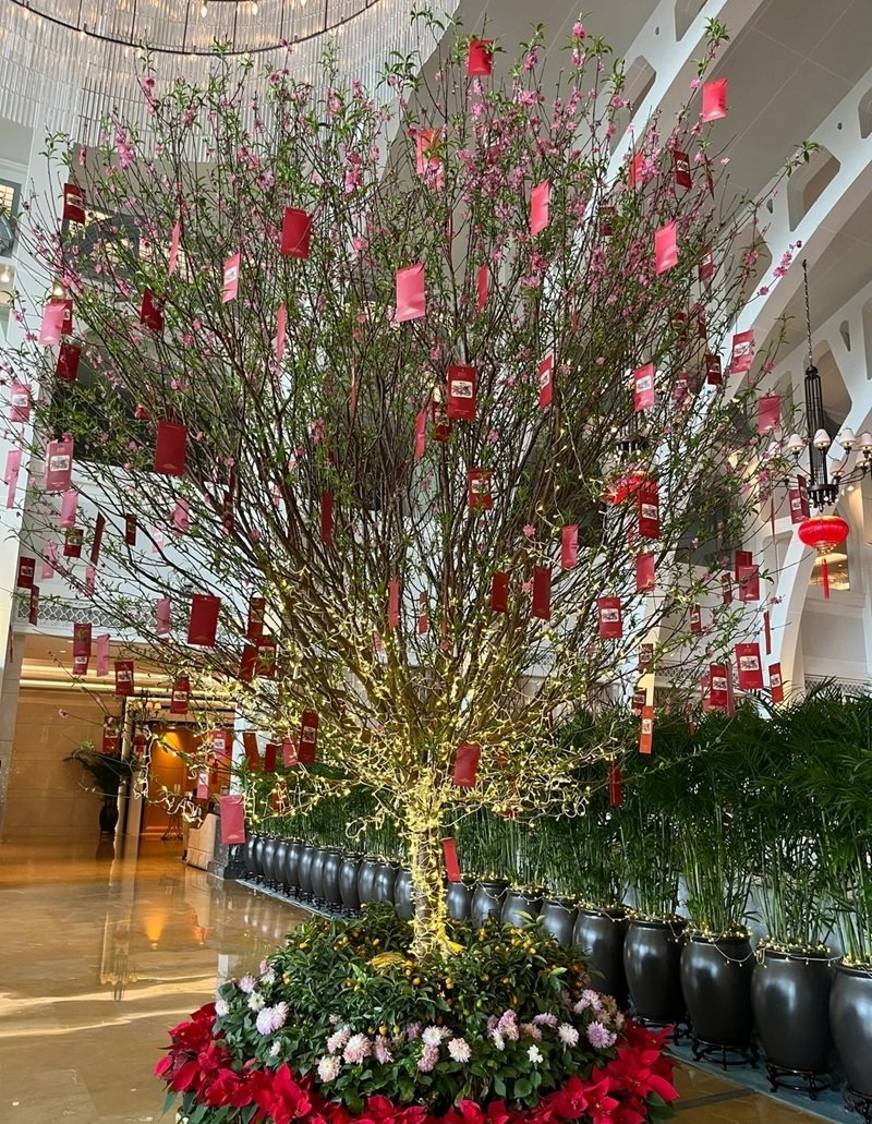 trang trí cây đào 19