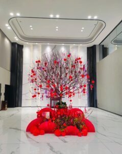 trang trí cây đào 22