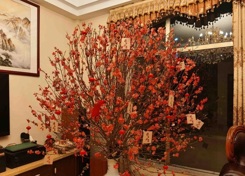 trang trí cây đào 25