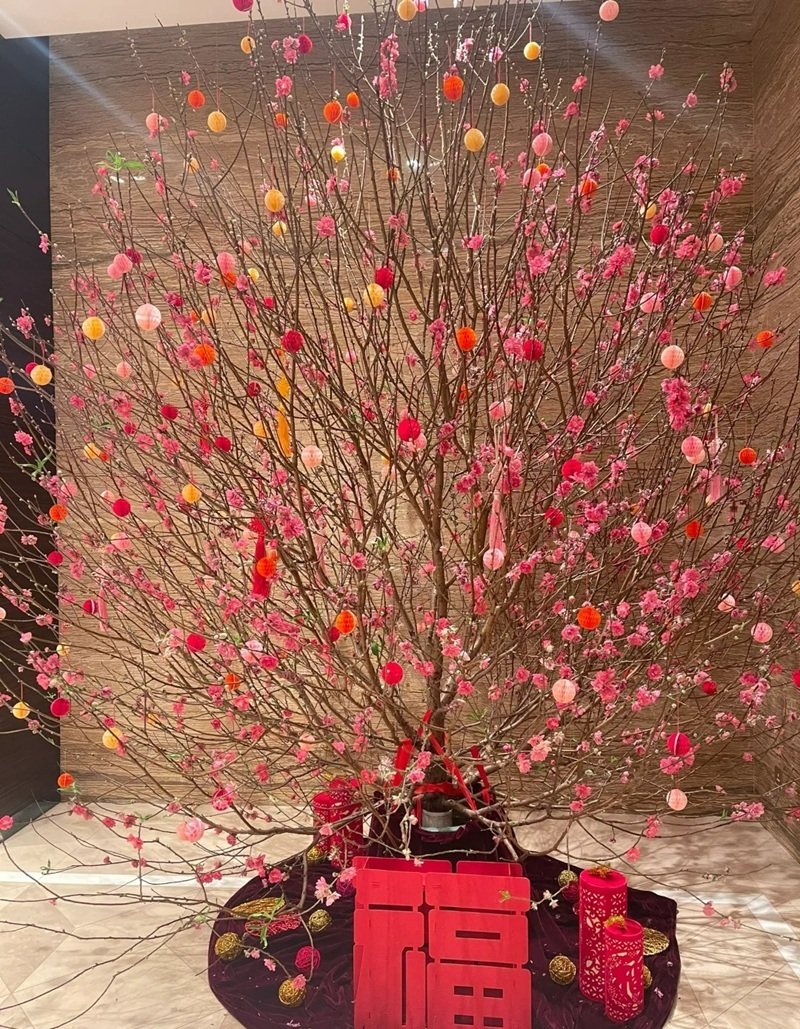 trang trí cây đào 29