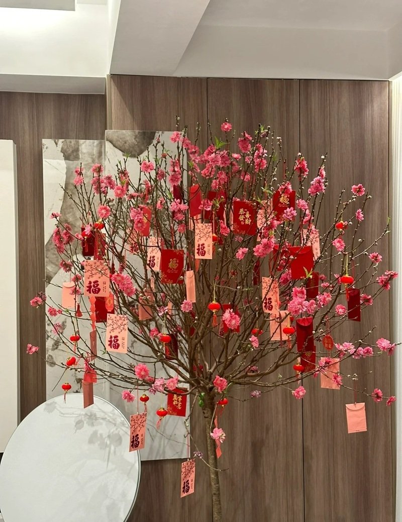 trang trí cây đào 35