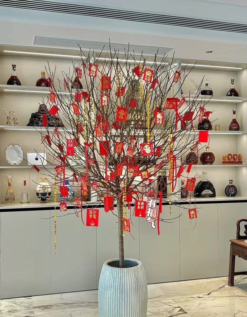 trang trí cây đào 4