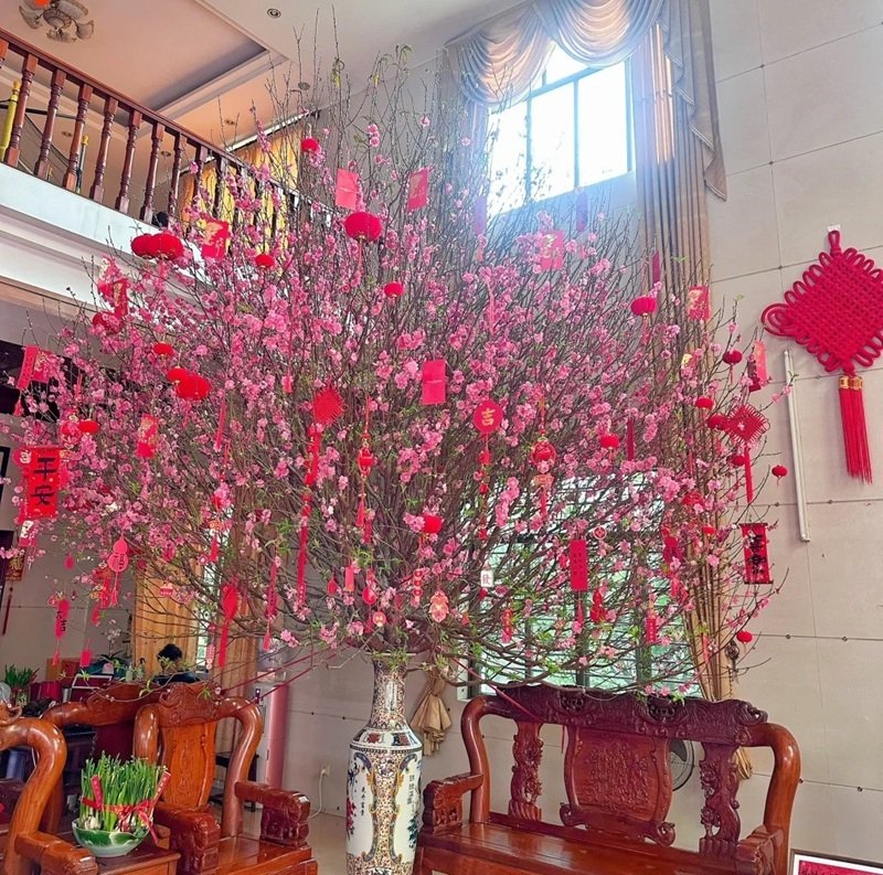 trang trí cây đào 7