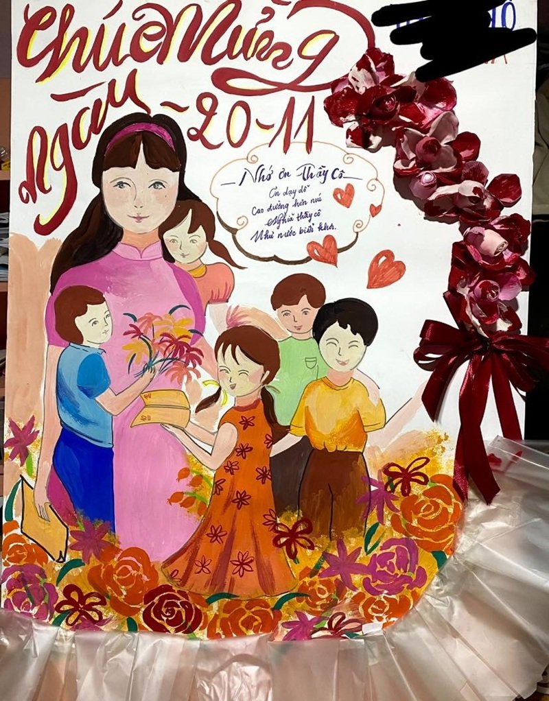 trang trí đầu báo tường 11