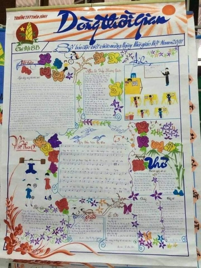 trang trí đầu báo tường 19