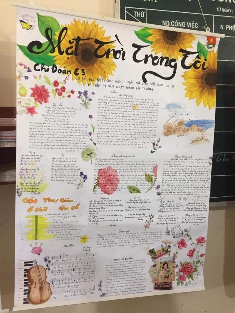 trang trí đầu báo tường 20