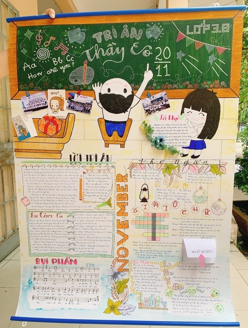 trang trí đầu báo tường 28