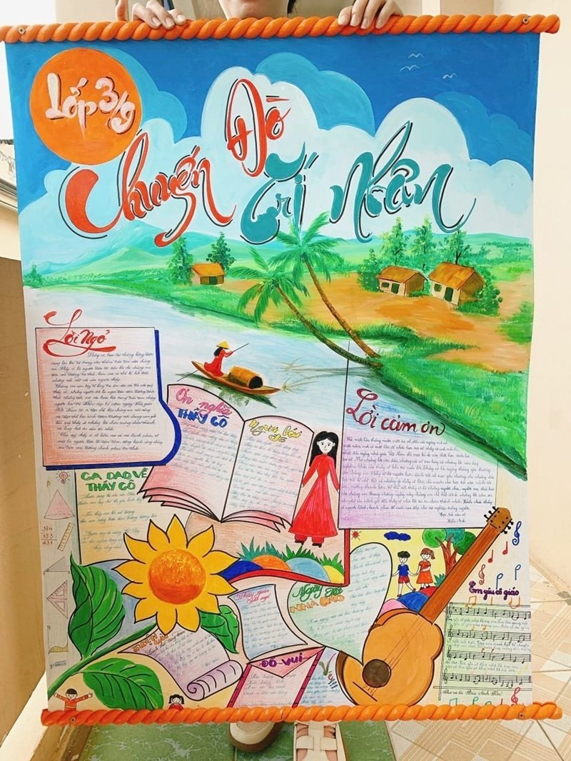 trang trí đầu báo tường 29