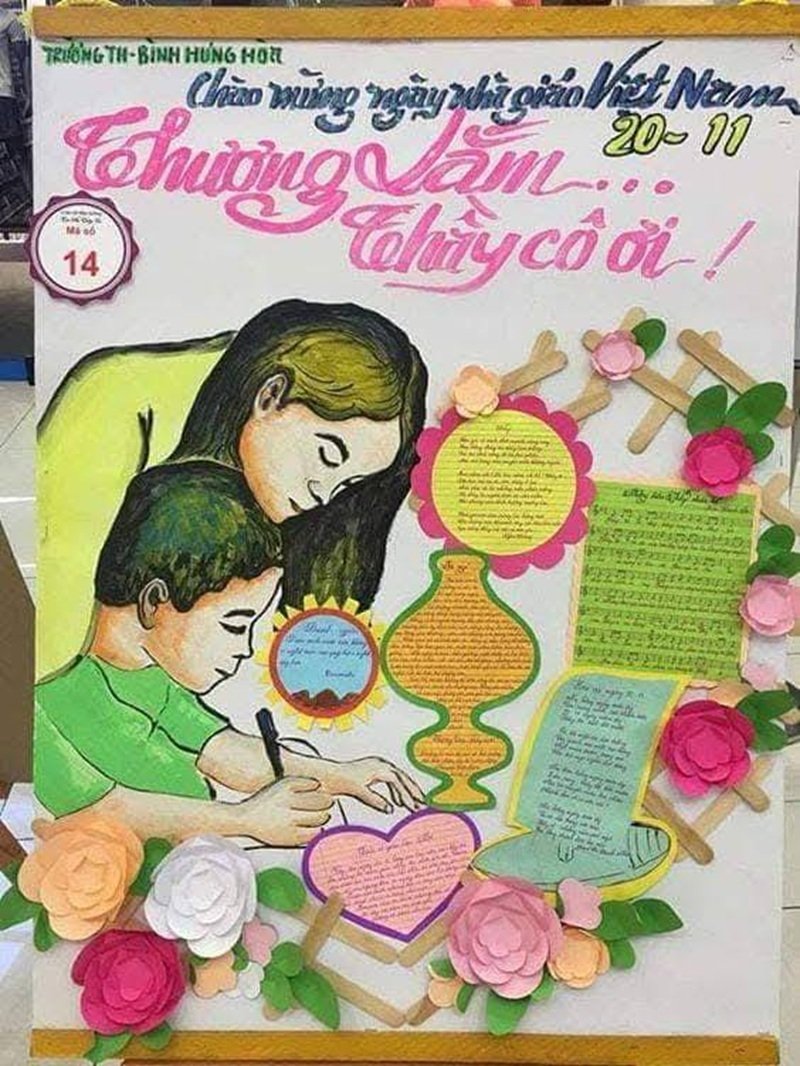 trang trí đầu báo tường 32