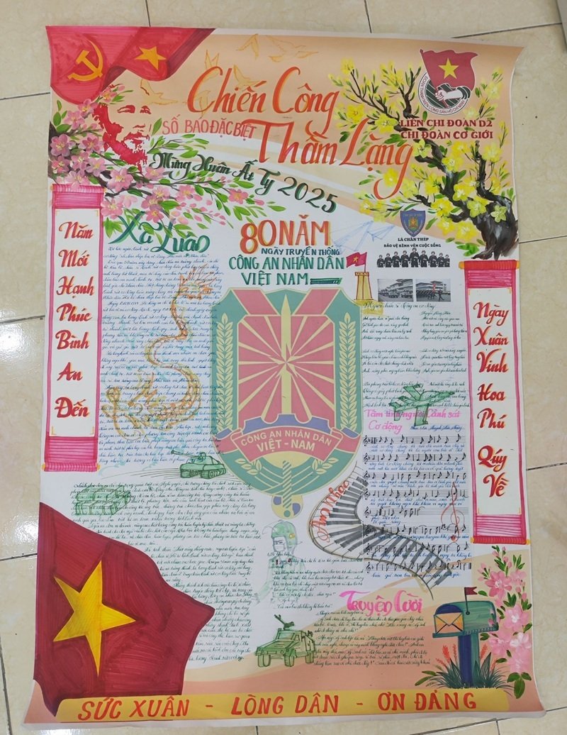 trang trí đầu báo tường 4