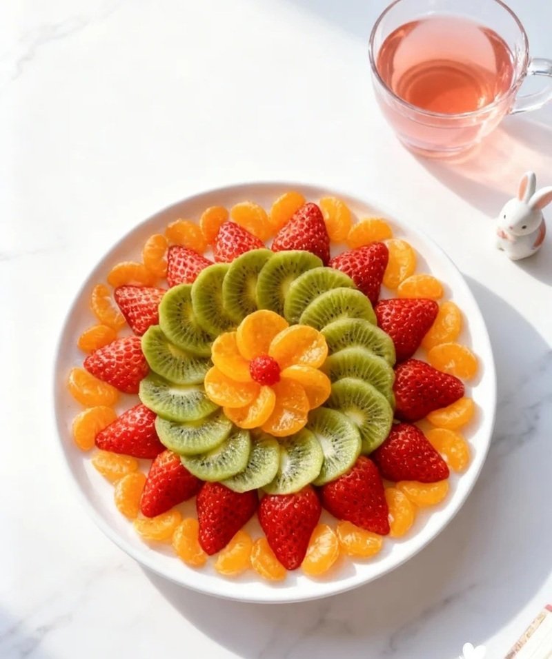 trang trí dĩa trái cây bàn tiệc 14