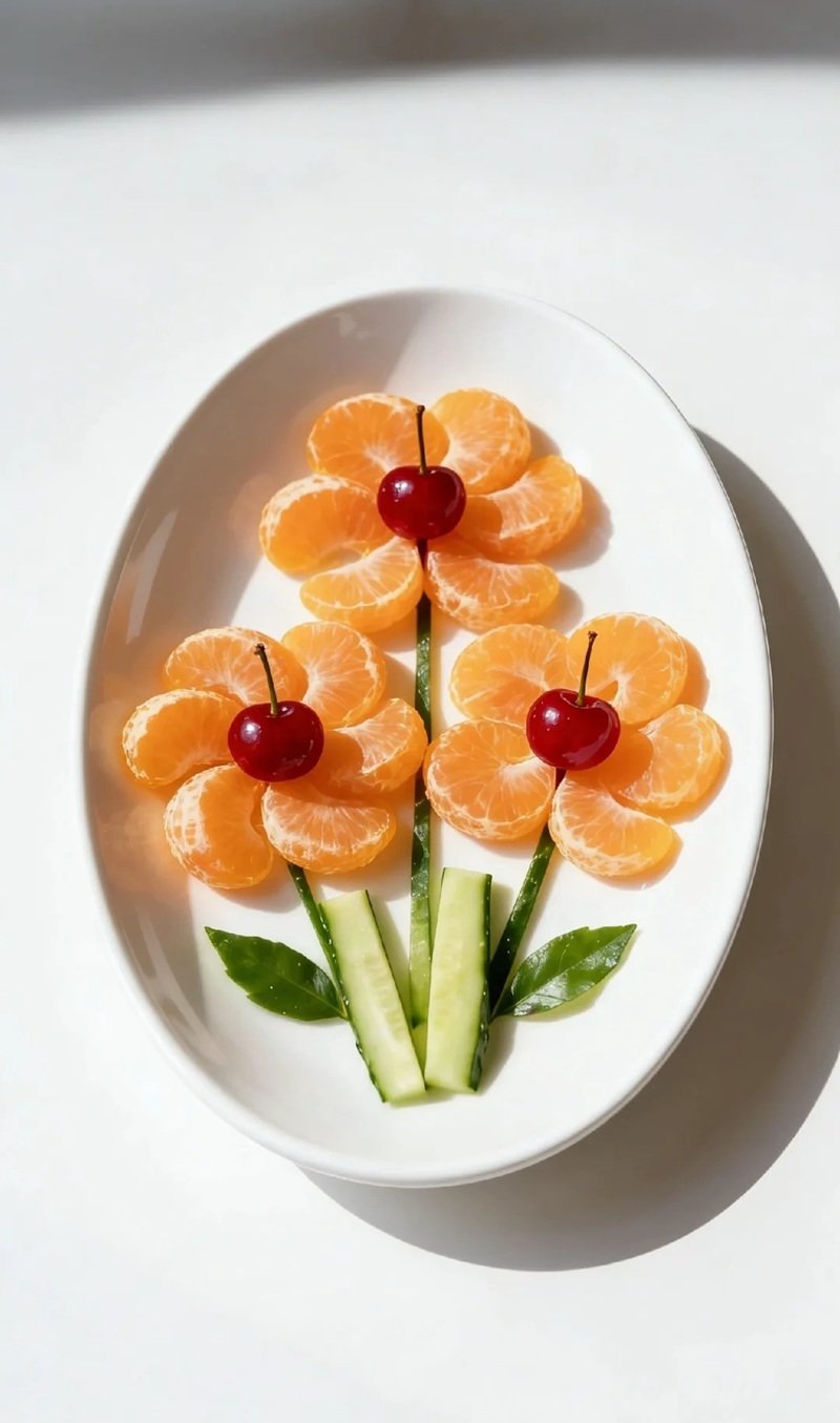 trang trí dĩa trái cây bàn tiệc 33