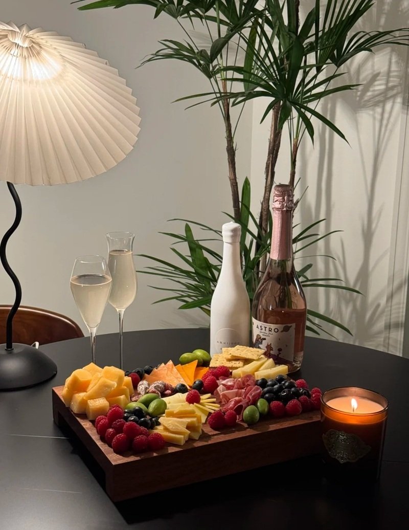 trang trí dĩa trái cây bàn tiệc 8