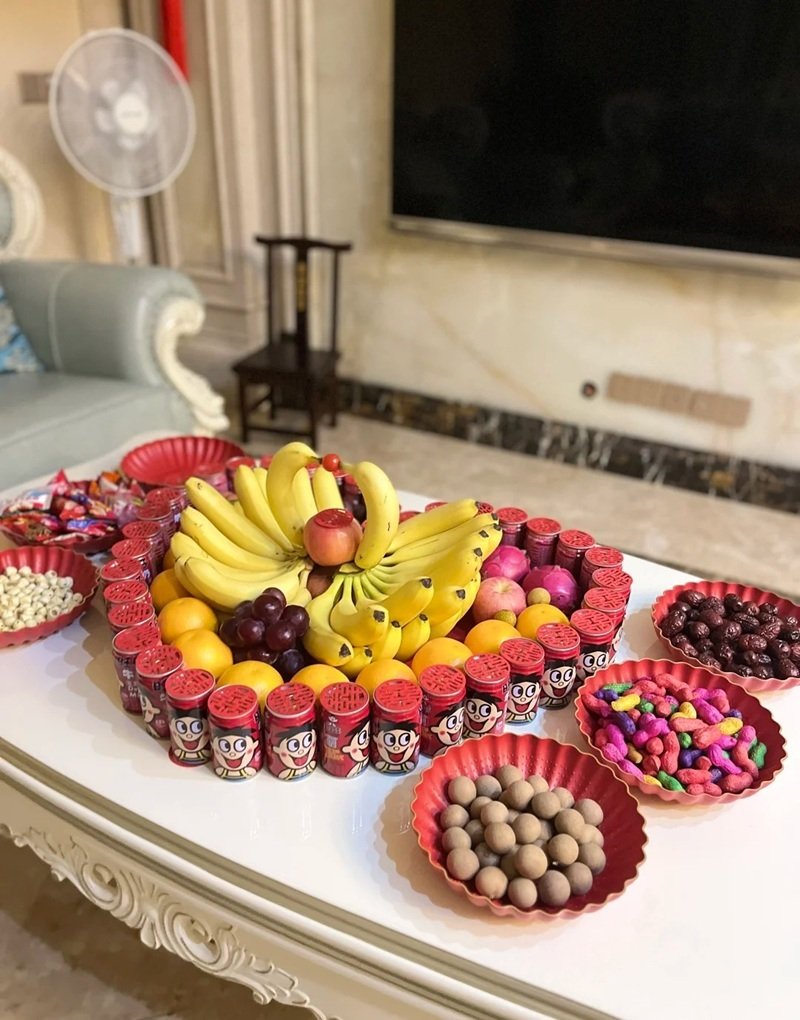 trang trí dĩa trái cây bàn tiệc 9