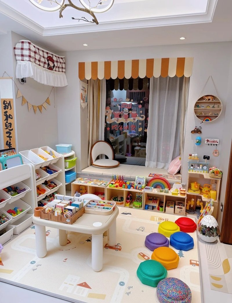 trang trí góc học tập mầm non