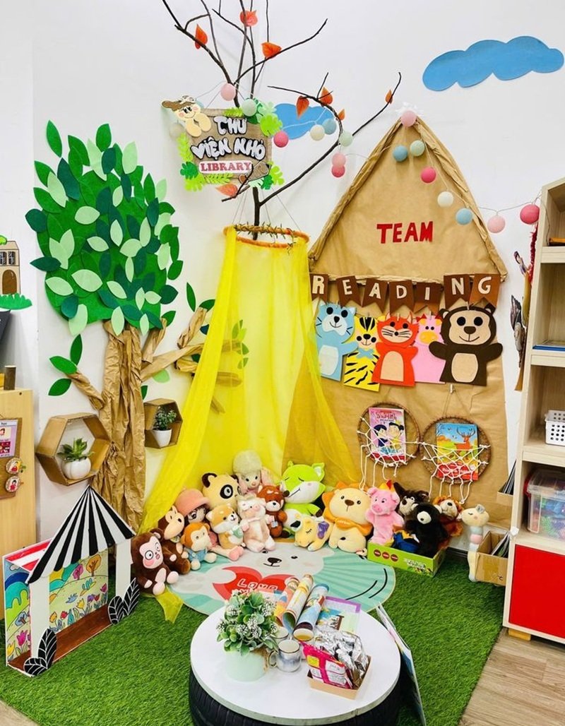 trang trí lớp mầm non theo hướng mở 24