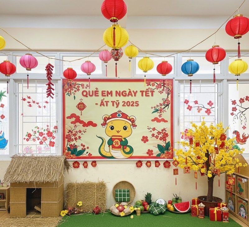 trang trí lớp mầm non theo hướng mở 40