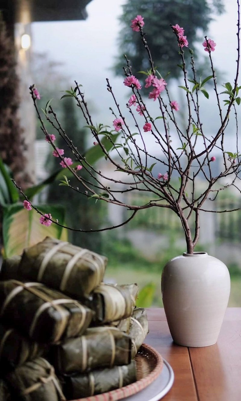 trang trí mâm bánh chưng 19