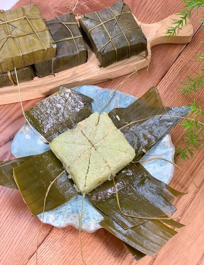 trang trí mâm bánh chưng 21