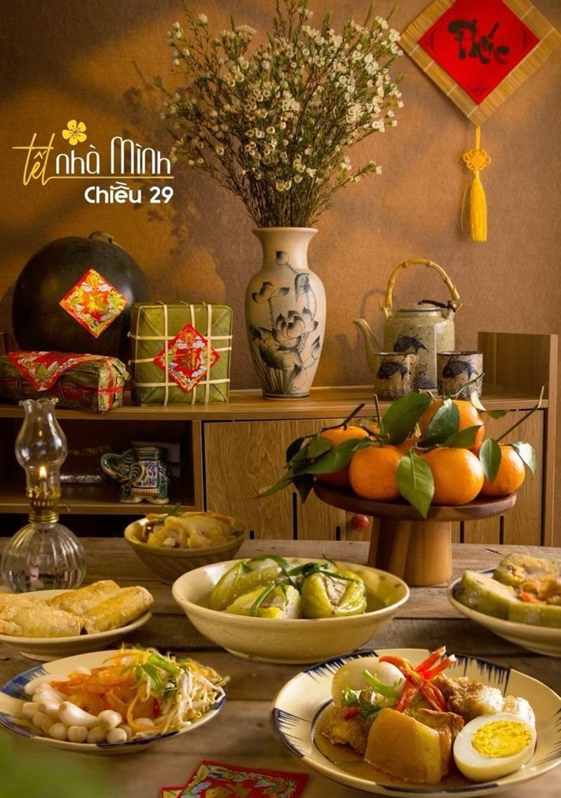 trang trí mâm bánh chưng 25