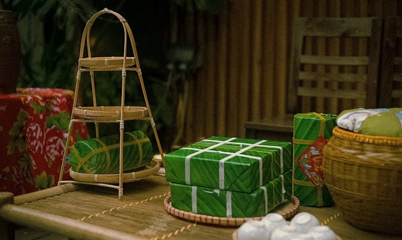 trang trí mâm bánh chưng 27