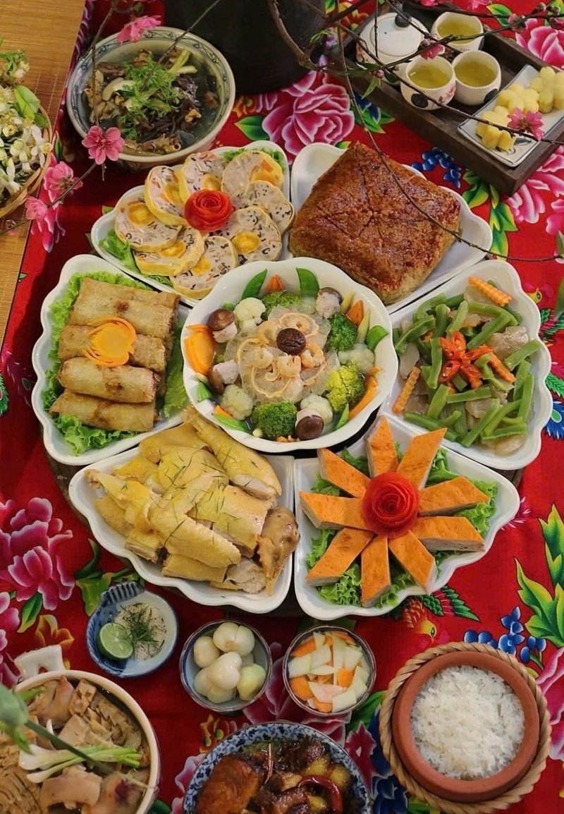 trang trí mâm bánh chưng 28