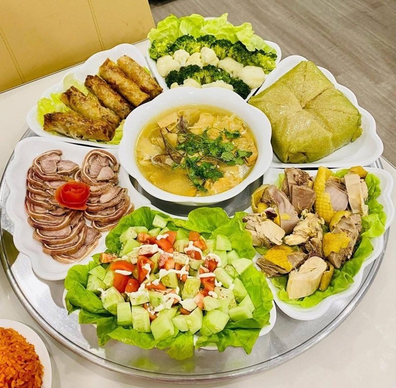 trang trí mâm bánh chưng 30