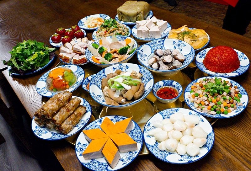 trang trí mâm bánh chưng 33