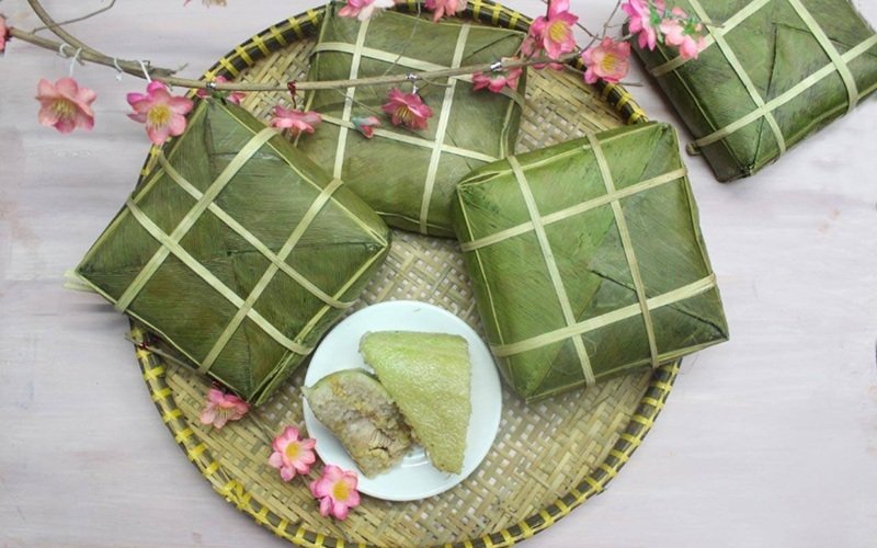 trang trí mâm bánh chưng 5
