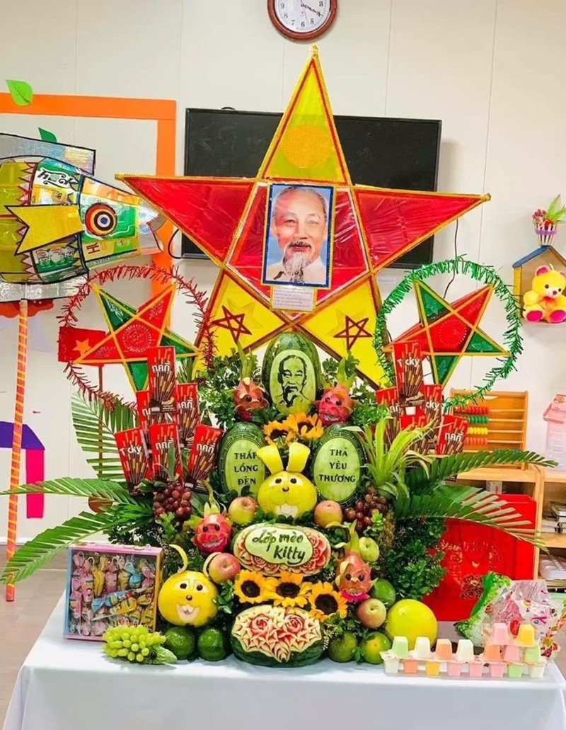 trang trí mâm cỗ trung thu 11