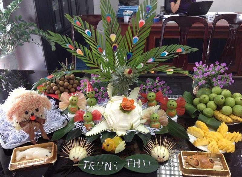 trang trí mâm cỗ trung thu 16