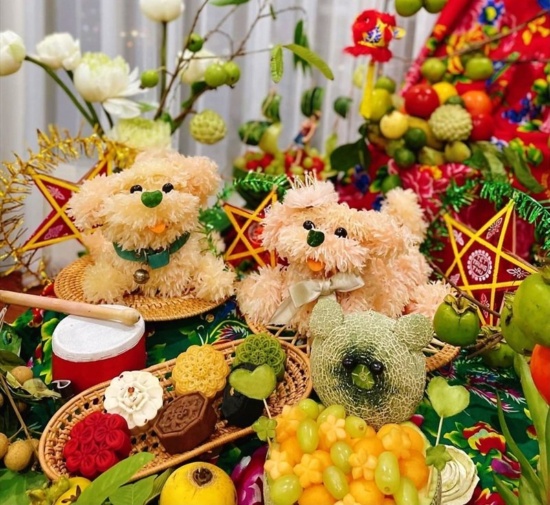 trang trí mâm cỗ trung thu 21