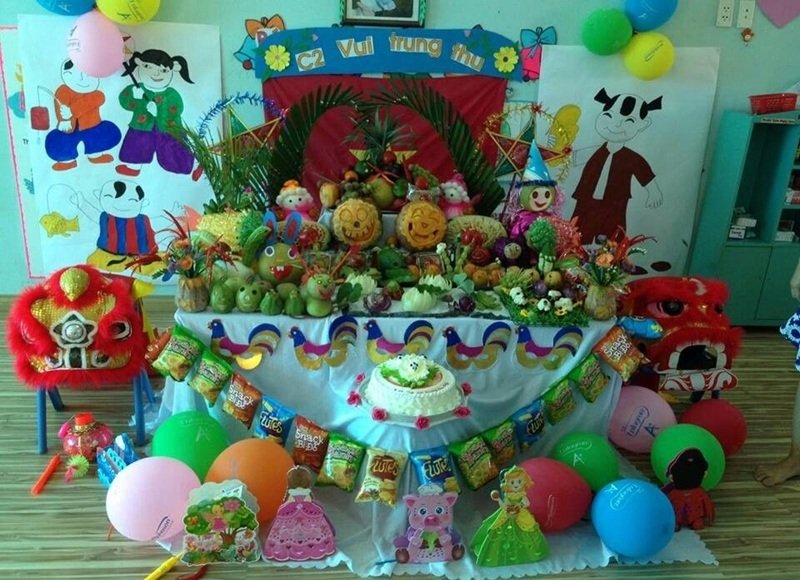 trang trí mâm cỗ trung thu 30
