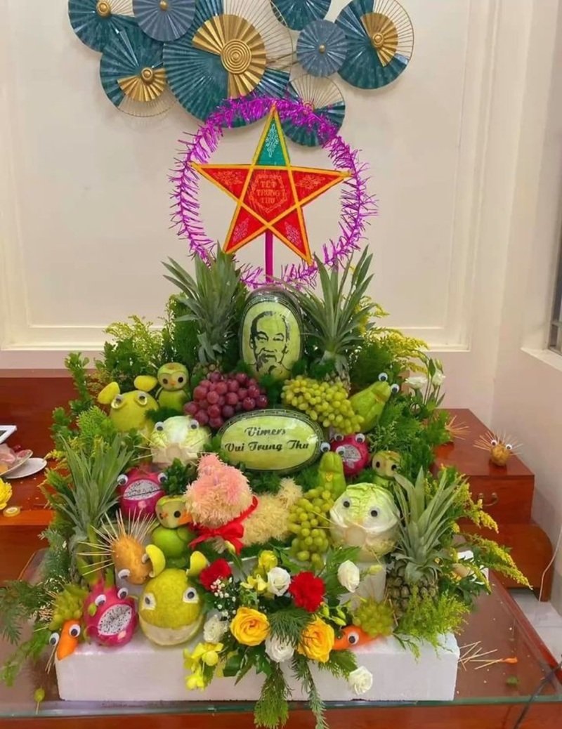 trang trí mâm cỗ trung thu 8