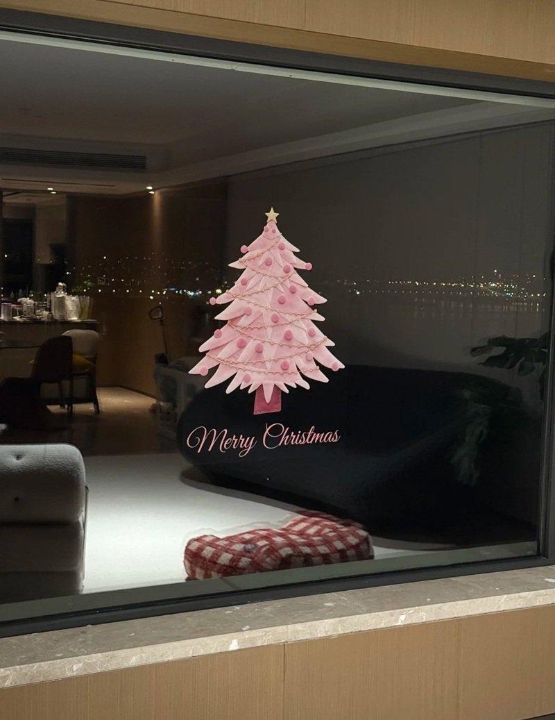 trang trí noel cho cửa kính 23