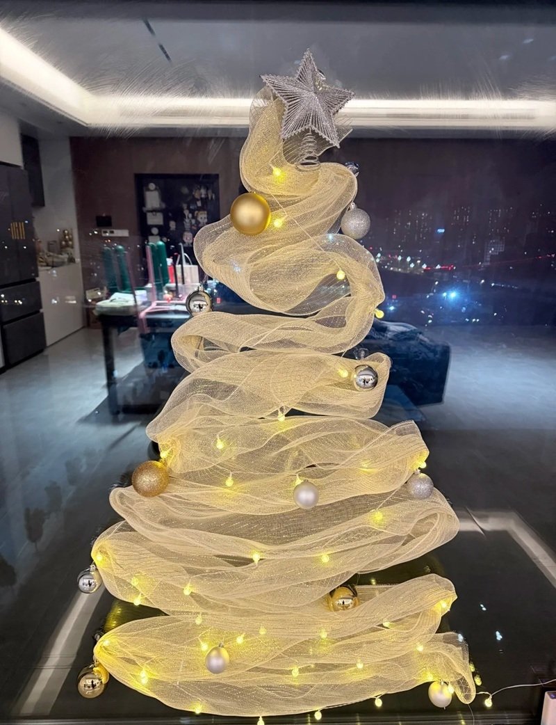 trang trí noel cho cửa kính 26