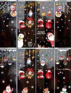 trang trí noel cho cửa kính 28