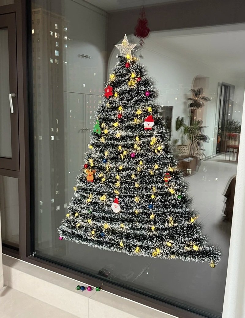 trang trí noel cho cửa kính 29