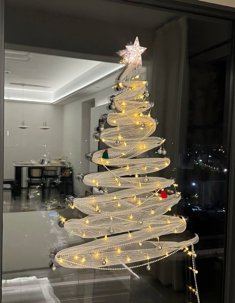trang trí noel cho cửa kính 3
