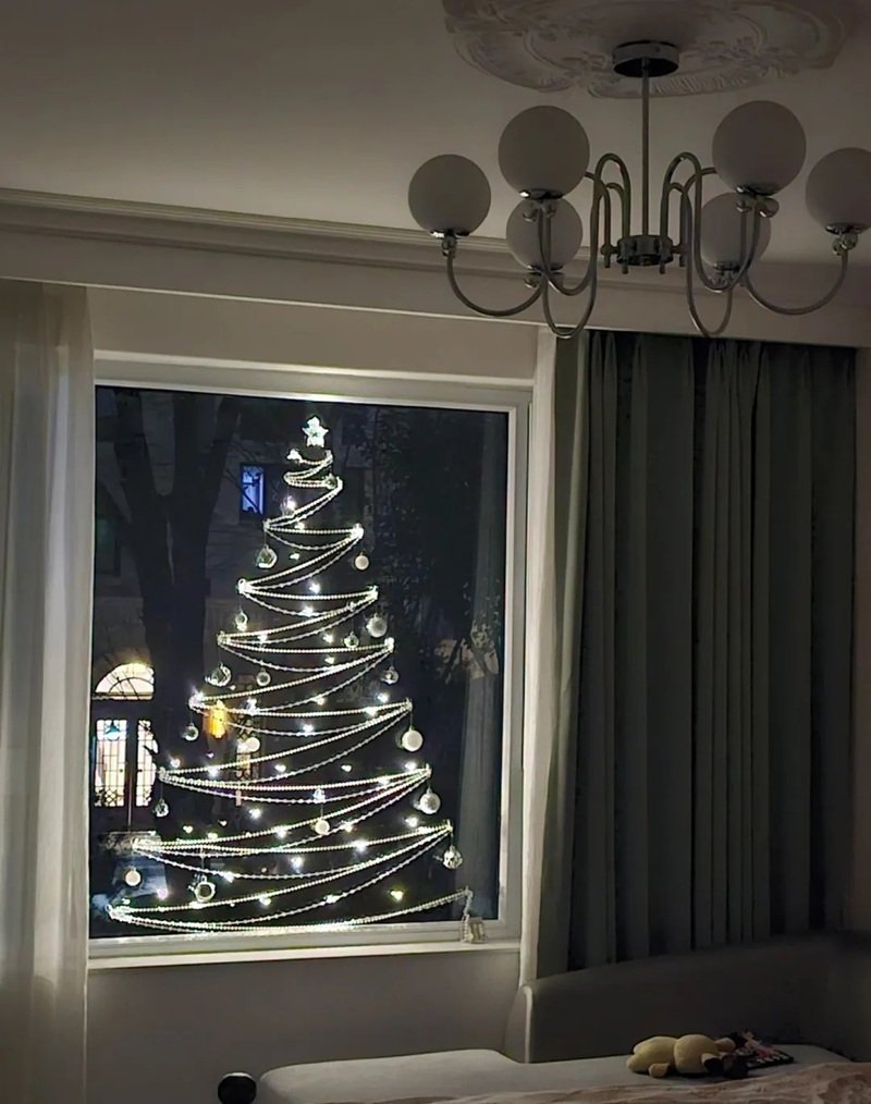 trang trí noel cho cửa kính 30