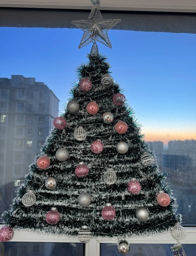 trang trí noel cho cửa kính 31